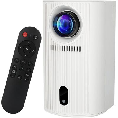 HotLight Biały Projektor Stojący FHD 1080P Android 11 WiFi6 Bluetooth 5.4 do Domowego Kina, Filmów i Prezentacji HotLight Biały Projektor Stojący FHD 1080P Android 11 WiFi6 Bluetooth 5.4 do Domowego Kina, Filmów i Prezentacji