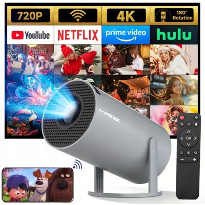 Magcubic HY300 2025 PROJEKTOR RZUTNIK ANDROID SMART TV WIFI FULL HD SZARY USZKODZONY Magcubic HY300 2025 PROJEKTOR RZUTNIK ANDROID SMART TV WIFI FULL HD SZARY USZKODZONY
