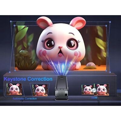 Inny producent MAGCUBIC Mini Projektor Natywny 1080P/4K FHD Z Obrotem 180° Inny producent MAGCUBIC Mini Projektor Natywny 1080P/4K FHD Z Obrotem 180°