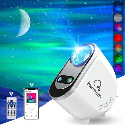 Inny producent Mertturm Lampka Nocna Projektor Gwiazd Led Z Głośnikiem Bluetooth Rzutnik Inny producent Mertturm Lampka Nocna Projektor Gwiazd Led Z Głośnikiem Bluetooth Rzutnik