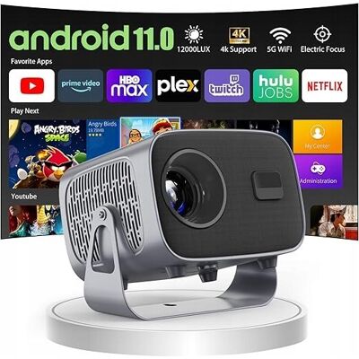 Inny producent Mini Projektor Obrotowy 360° 1080p Android 11.0 Z Głośnikiem Inny producent Mini Projektor Obrotowy 360° 1080p Android 11.0 Z Głośnikiem