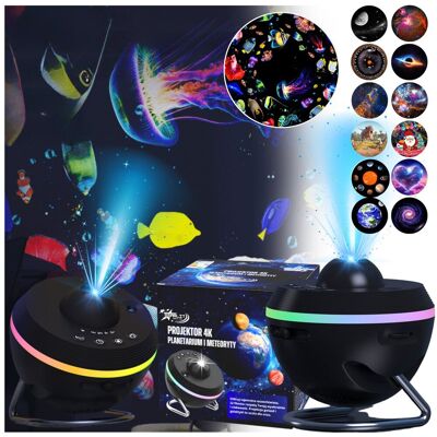 STARLIT PLANETARIUM 4K PROJEKTOR PLANET GWIAZD METEORYTY LAMPKA NOCNA 13 dysków STARLIT PLANETARIUM 4K PROJEKTOR PLANET GWIAZD METEORYTY LAMPKA NOCNA 13 dysków
