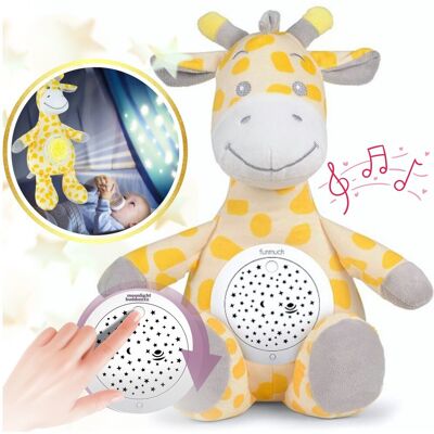 Bounn Pluszowa Żyrafa Projektor Gwiazd Muzyczna Lampka Nocna Pluszak do Spania 0+ Bounn Pluszowa Żyrafa Projektor Gwiazd Muzyczna Lampka Nocna Pluszak do Spania 0+