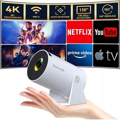 Inny producent Polocsh HY300 Pro mini projektor Full HD 720P WiFi do telefonów/PC/PS5/Xbox Inny producent Polocsh HY300 Pro mini projektor Full HD 720P WiFi do telefonów/PC/PS5/Xbox