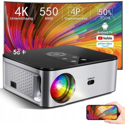 Projektor 4K HORLAT YQ8 WiFi, Bluetooth, Netflix, YouTube, Spotify, MAX Projektor 4K HORLAT YQ8 WiFi, Bluetooth, Netflix, YouTube, Spotify, MAX