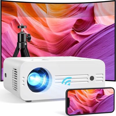 Inny producent Projektor AKIYO 4K WiFi 16000 Lumenów 1080P Bluetooth Kino Domowe Inny producent Projektor AKIYO 4K WiFi 16000 Lumenów 1080P Bluetooth Kino Domowe