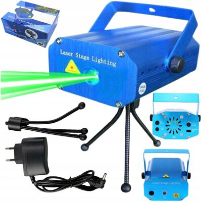 Inny producent Projektor Laserowy 3D Laser Disco Czujnik Dźwięku Inny producent Projektor Laserowy 3D Laser Disco Czujnik Dźwięku