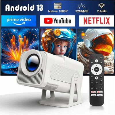 PROJEKTOR MAGCUBIC HY320 ULTRA NTV SMART ANDROID NAJNOWSZY MODEL 2025 BIAŁY PROJEKTOR MAGCUBIC HY320 ULTRA NTV SMART ANDROID NAJNOWSZY MODEL 2025 BIAŁY