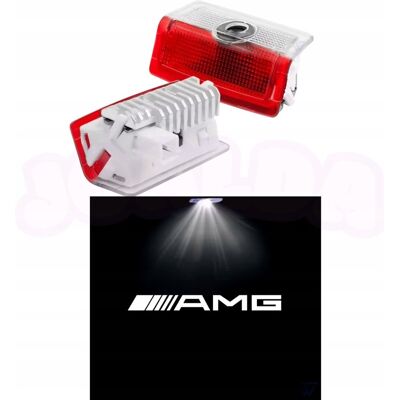Inny producent Projektor Oświetlenia Drzwi Samochodu Lampka Led Logo Amg Mercedes 2Szt Inny producent Projektor Oświetlenia Drzwi Samochodu Lampka Led Logo Amg Mercedes 2Szt