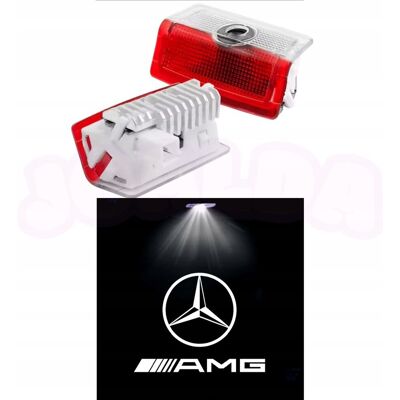 Inny producent Projektor Oświetlenia Drzwi Samochodu Lampka Led Logo Mercedes Amg 2Szt Inny producent Projektor Oświetlenia Drzwi Samochodu Lampka Led Logo Mercedes Amg 2Szt