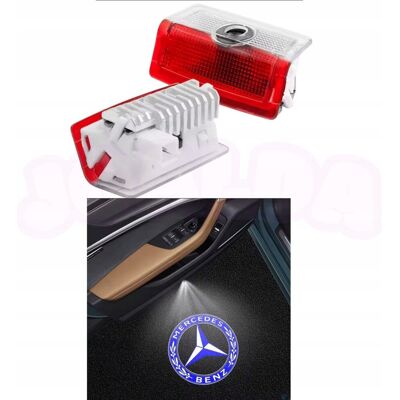 Inny producent Projektor Oświetlenia Drzwi Samochodu Lampka Led Logo Mercedes Zestaw 2Szt Inny producent Projektor Oświetlenia Drzwi Samochodu Lampka Led Logo Mercedes Zestaw 2Szt