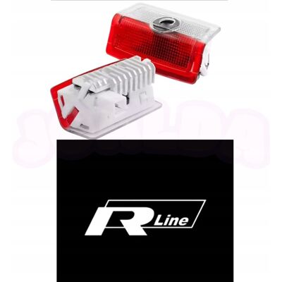 Inny producent Projektor Oświetlenia Drzwi Samochodu Lampka Led Logo Volkswagen Rline 2Szt Inny producent Projektor Oświetlenia Drzwi Samochodu Lampka Led Logo Volkswagen Rline 2Szt