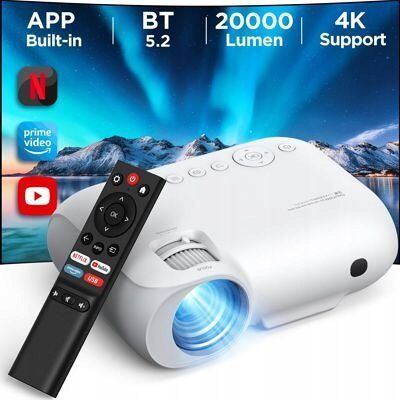 Projektor Rzutni YOTON Y9 WiFi Bluetooth 20000 Lumen 4K YouTube NETFLIX USB Projektor Rzutni YOTON Y9 WiFi Bluetooth 20000 Lumen 4K YouTube NETFLIX USB