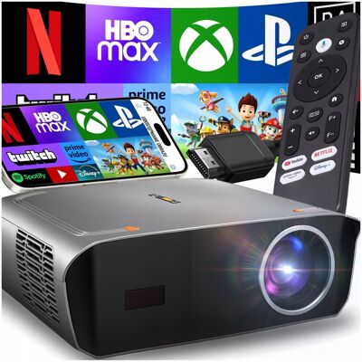 Heelly PROJEKTOR RZUTNIK 50000LM WIFI ANDROID SMART TV FULL HD 4K AUTOFOCUS 300' Heelly PROJEKTOR RZUTNIK 50000LM WIFI ANDROID SMART TV FULL HD 4K AUTOFOCUS 300'