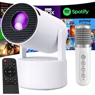 VERK GROUP PROJEKTOR RZUTNIK ANDROID SMART TV LED WIFI GŁOŚNIK + MIKROFON BLUETOOTH VERK GROUP PROJEKTOR RZUTNIK ANDROID SMART TV LED WIFI GŁOŚNIK + MIKROFON BLUETOOTH