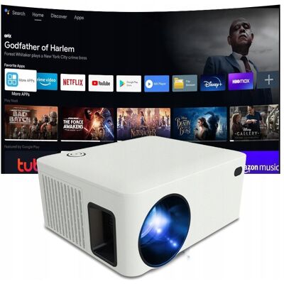 Heelly PROJEKTOR RZUTNIK ANDROID SMART TV WIFI FULL HD 7000lm 400 ANSI LED BT Heelly PROJEKTOR RZUTNIK ANDROID SMART TV WIFI FULL HD 7000lm 400 ANSI LED BT
