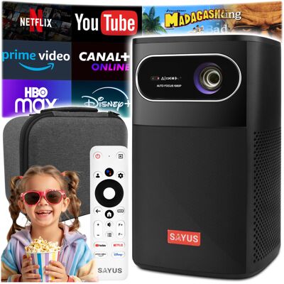 Inny producent PROJEKTOR RZUTNIK DLP 4K FULLHD WiFi ANDROID GOOGLE TV AUTOFOCUS BATERIA Inny producent PROJEKTOR RZUTNIK DLP 4K FULLHD WiFi ANDROID GOOGLE TV AUTOFOCUS BATERIA
