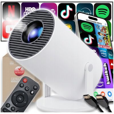 Inny producent PROJEKTOR RZUTNIK DO FILMÓW ANDROID TV WIFI MAŁY PRZENOŚNY BLUETOOTH +PILOT Inny producent PROJEKTOR RZUTNIK DO FILMÓW ANDROID TV WIFI MAŁY PRZENOŚNY BLUETOOTH +PILOT