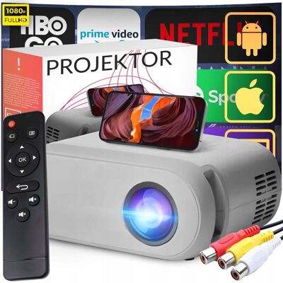 Inny producent PROJEKTOR RZUTNIK FULL HD WIFI BT LCD MINI PRZENOŚNY 30-100 CALI TV 3000lm Inny producent PROJEKTOR RZUTNIK FULL HD WIFI BT LCD MINI PRZENOŚNY 30-100 CALI TV 3000lm
