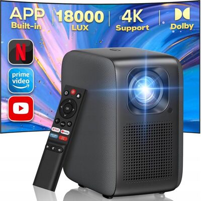 Inny producent Projektor Rzutnik iZEEKER iPL610 WiFi Bluetooth 18000 LM 4K NETFLIX YouTube Inny producent Projektor Rzutnik iZEEKER iPL610 WiFi Bluetooth 18000 LM 4K NETFLIX YouTube