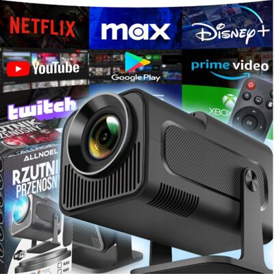 Inny producent Projektor Rzutnik LED Przenośny Android Smart TV 4K LED Głośnik WIFI Inny producent Projektor Rzutnik LED Przenośny Android Smart TV 4K LED Głośnik WIFI
