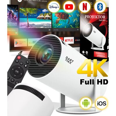 Gordon Projektor Rzutnik Mini Przenośny Android Led Wifi Full Hd Smart Tv Gordon Projektor Rzutnik Mini Przenośny Android Led Wifi Full Hd Smart Tv
