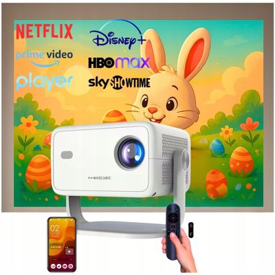 PROJEKTOR RZUTNIK NA ŚCIANE LASEROWY DO FILMÓW LED Magcubic L018 2025BIAŁY PROJEKTOR RZUTNIK NA ŚCIANE LASEROWY DO FILMÓW LED Magcubic L018 2025BIAŁY