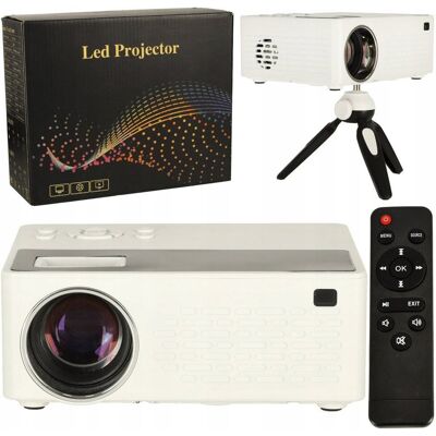 Inny producent PROJEKTOR RZUTNIK PRZENOŚNY LED TFT LCD 16:9 1920X1080 USB 20W BIAŁY Inny producent PROJEKTOR RZUTNIK PRZENOŚNY LED TFT LCD 16:9 1920X1080 USB 20W BIAŁY