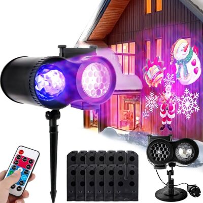 Projektor świąteczny LED Zewnętrzny rzutnik obrazów Heckermann W1805 Projektor świąteczny LED Zewnętrzny rzutnik obrazów Heckermann W1805