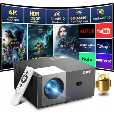 Projektor XGODY Sail2 Android TV 11 1080p 4K WiFi Bluetooth Projektor XGODY Sail2 Android TV 11 1080p 4K WiFi Bluetooth
