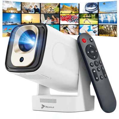 Reagle RZUTNIK MINI PROJEKTOR PRZENOŚNY OBROTOWY LED 4K FULL HD ANDROID SMART WIFI Reagle RZUTNIK MINI PROJEKTOR PRZENOŚNY OBROTOWY LED 4K FULL HD ANDROID SMART WIFI