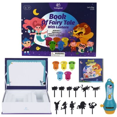 Tooky Toy Teatrzyk Cieni z Projektor Latarka z Bajkami dla Dzieci 16 el. 3+ Tooky Toy Teatrzyk Cieni z Projektor Latarka z Bajkami dla Dzieci 16 el. 3+
