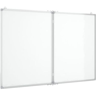 vidaXL Tablica magnetyczna, składana, 100x80x1,7 cm, aluminiowa vidaXL Tablica magnetyczna, składana, 100x80x1,7 cm, aluminiowa