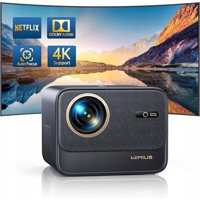 Inny producent WiMiUS Projektor Dolby Audio 25000 Lumenów Autofokus Korekcja Trapezu Inny producent WiMiUS Projektor Dolby Audio 25000 Lumenów Autofokus Korekcja Trapezu