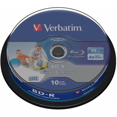Inny producent Płyta Bd-R Verbatim Sl Printable Datalife 6x 25gb 10szt 43804 Inny producent Płyta Bd-R Verbatim Sl Printable Datalife 6x 25gb 10szt 43804