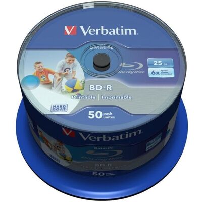 Inny producent Płyty Bd-R Verbatim 25gb X6 Printable Datalife (Cake 50) Inny producent Płyty Bd-R Verbatim 25gb X6 Printable Datalife (Cake 50)
