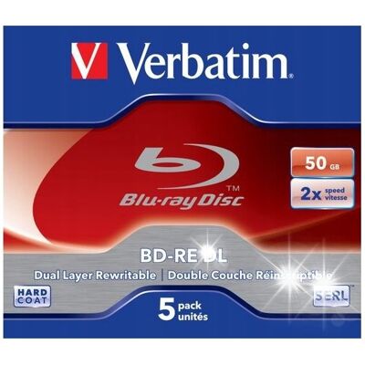 Inny producent Płyty Blu-Ray Verbatim Bd-Re Dl Serl 50gb (5 Szt.) Inny producent Płyty Blu-Ray Verbatim Bd-Re Dl Serl 50gb (5 Szt.)