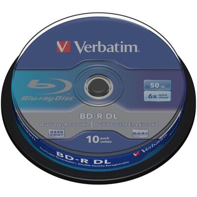 Inny producent Płyty Blue-Ray Verbatim 50gb 6x Bd-R Dl 10szt Szary 43746 Inny producent Płyty Blue-Ray Verbatim 50gb 6x Bd-R Dl 10szt Szary 43746