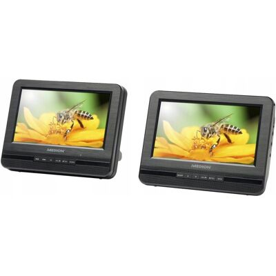 Medion Przenośny Odtwarzacz DVD 7' x2 z USB i SD, Idealny do Podróży MD84873 Medion Przenośny Odtwarzacz DVD 7' x2 z USB i SD, Idealny do Podróży MD84873