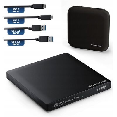 brak danych techPulse120 Nagrywarka Blu-ray DVD CD USB-C 3.1 4k 3D M-DISC HDR10 128GB brak danych techPulse120 Nagrywarka Blu-ray DVD CD USB-C 3.1 4k 3D M-DISC HDR10 128GB