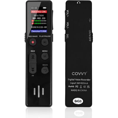 Inny producent Dyktafon 64gb Dźwięk Aktywowany Głosowo Przenośny Rejestrator Mini Hd Inny producent Dyktafon 64gb Dźwięk Aktywowany Głosowo Przenośny Rejestrator Mini Hd