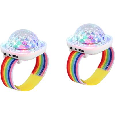 Inny producent Lampka Dyskotekowa Mini Przenośna Zegar Bransoletka Stroboskop Led Usb Inny producent Lampka Dyskotekowa Mini Przenośna Zegar Bransoletka Stroboskop Led Usb