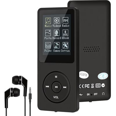 Inny producent Odtwarzacz Mp3 8gb Przenośny Bezstratny Dźwięk Hifi Radiio Lcd Nowy Inny producent Odtwarzacz Mp3 8gb Przenośny Bezstratny Dźwięk Hifi Radiio Lcd Nowy