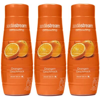 Syrop pomarańczowy SODASTREAM Orange, 3 szt. - 440ml koncentrat do wody gazowanej napój pomarańczowy do saturatora Syrop pomarańczowy SODASTREAM Orange, 3 szt. - 440ml koncentrat do wody gazowanej napój pomarańczowy do saturatora