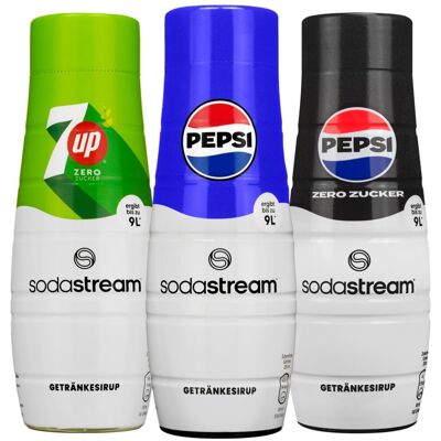 Syrop Do Saturatora Sodastream Pepsi Mix, 3 Szt. - 7up Zero Pepsi Pepsi Max Koncentrat Napoju Bez Cukru Gazowana Woda Syrop Do Saturatora Sodastream Pepsi Mix, 3 Szt. - 7up Zero Pepsi Pepsi Max Koncentrat Napoju Bez Cukru Gazowana Woda