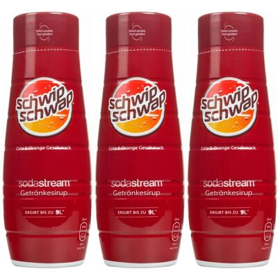 Syrop Sodastream SODASTREAM Schwip Schwap, 3 szt. - 440ml cola pomarańcza koncentrat do saturatora napój gazowany Syrop Sodastream SODASTREAM Schwip Schwap, 3 szt. - 440ml cola pomarańcza koncentrat do saturatora napój gazowany