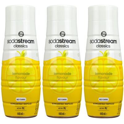 Syrop lemoniada SODASTREAM Lemonade, 3 szt. - 440ml bez cukru napój gazowany koncentrat Syrop lemoniada SODASTREAM Lemonade, 3 szt. - 440ml bez cukru napój gazowany koncentrat