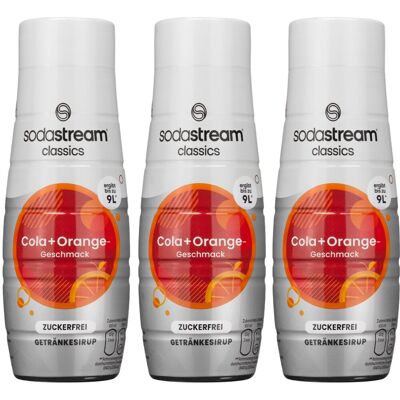 Syrop do wody gazowanej SODASTREAM Cola Orange Zero, 3 szt. - 440 ml koncentrat bez cukru napój smakowy Syrop do wody gazowanej SODASTREAM Cola Orange Zero, 3 szt. - 440 ml koncentrat bez cukru napój smakowy