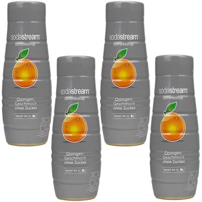 Syrop pomarańczowy SODASTREAM Orange, 4 szt. - bez cukru 440 ml koncentrat do saturatora napój gazowany bezkaloryczny Syrop pomarańczowy SODASTREAM Orange, 4 szt. - bez cukru 440 ml koncentrat do saturatora napój gazowany bezkaloryczny
