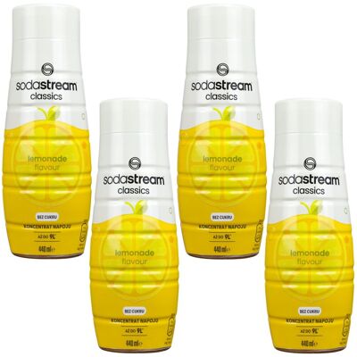 Syrop lemoniada SODASTREAM Lemonade, 4 szt - 440 ml koncentrat bez cukru do wody gazowanej saturatora napój cytrusowy Syrop lemoniada SODASTREAM Lemonade, 4 szt - 440 ml koncentrat bez cukru do wody gazowanej saturatora napój cytrusowy